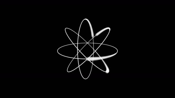 Atomumlaufbahn in 4k - Filmmaterial, Video