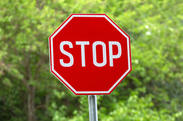 Stop verkeersbord - Foto, afbeelding