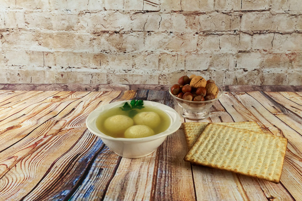μάτζο σούπα μπάλα matzoh Matzah - Φωτογραφία, εικόνα