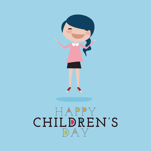Happy children day - Vetor, Imagem