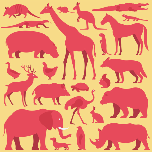 Set silhouette animali
 - Vettoriali, immagini