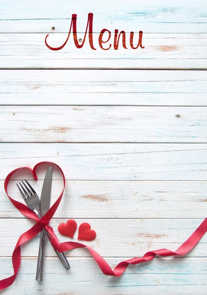 Valentine menu background - Foto, Imagen