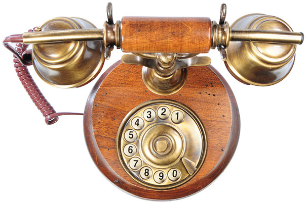 Isolado telefone antiquado
 - Foto, Imagem