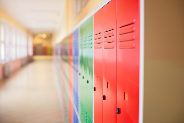 Colorful metal lockers - Photo, Image
