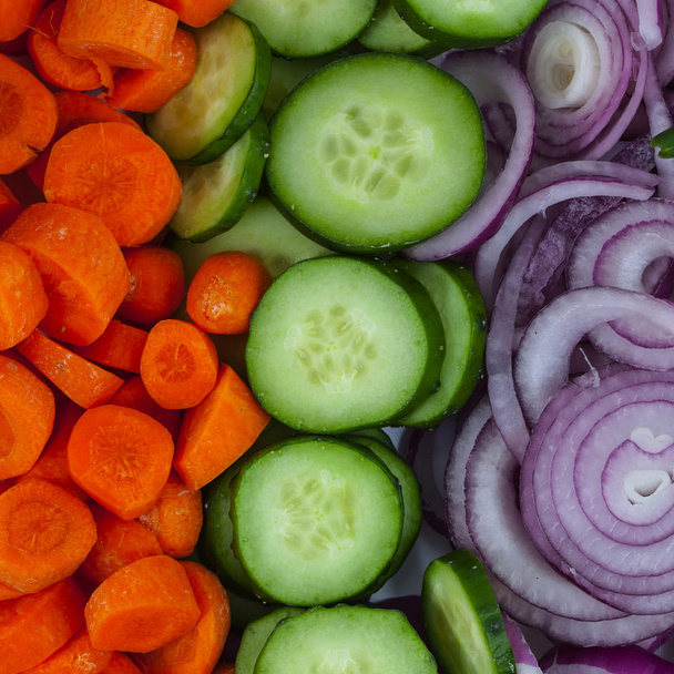 mixed vegetables background - Фото, изображение