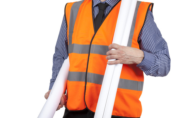Surveyeur de bâtiment par visibilité orange
 - Photo, image