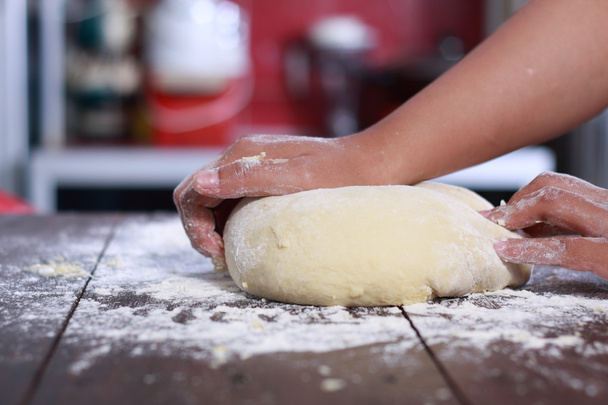 Making Bread Dough - Foto, Imagen