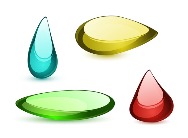 Coloridas formas de vidrio
 - Vector, Imagen