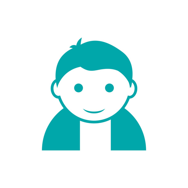 значок аватара иконка концепта силуэта профиля людей - иконка с плоским дизайном
. - Фото, изображение