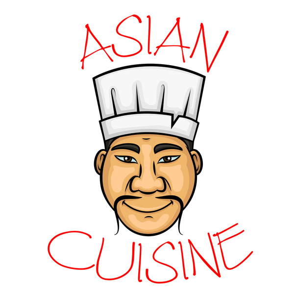 Cartoon cuisine asiatique chef personnage
 - Vecteur, image