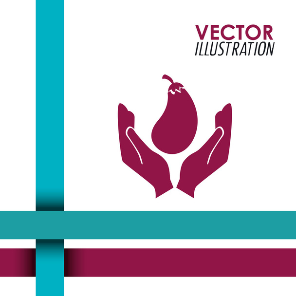 Vegetarische maaltijden-ontwerp - Vector, afbeelding