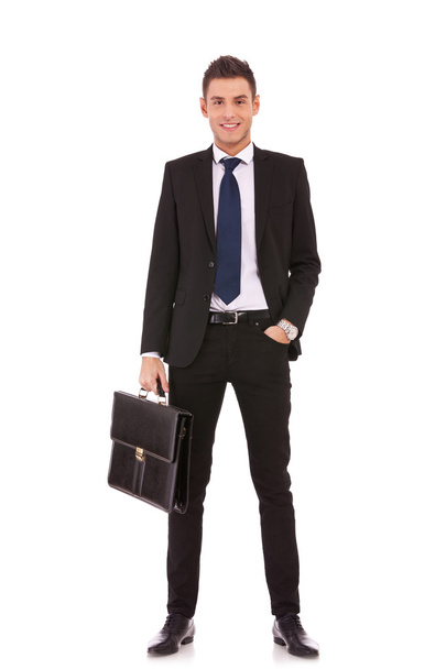 Hombre de negocios con maletín - Foto, imagen