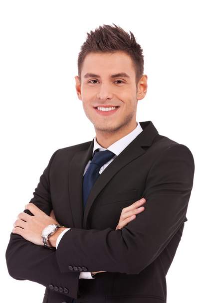 Smiling young business man - Photo, Image