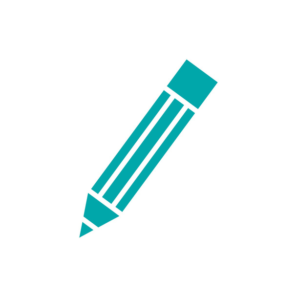 Pencil icon. Concept flat style design illustration icon. - Photo, Image