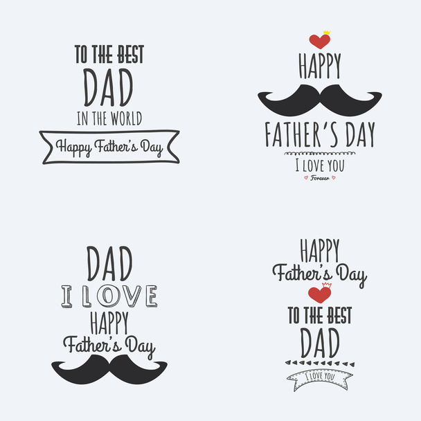 Happy Father Day - Vector, imagen