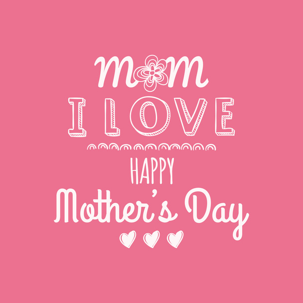 happy mother day - Vector, Image