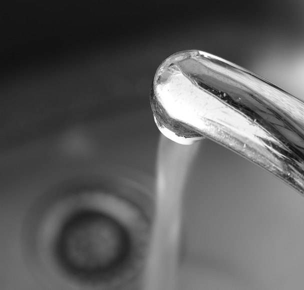 Faucet tap on - Photo, Image