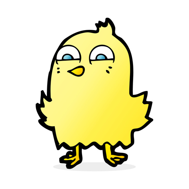 funny cartoon bird - Вектор,изображение