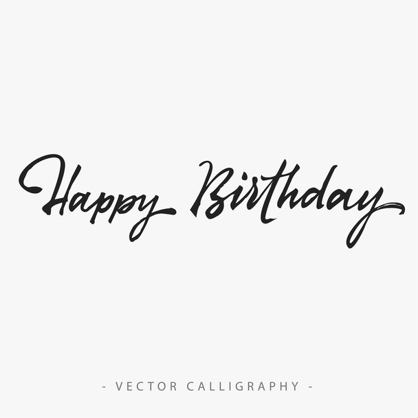 Happy Birthday Inscription 1 - Vetor, Imagem