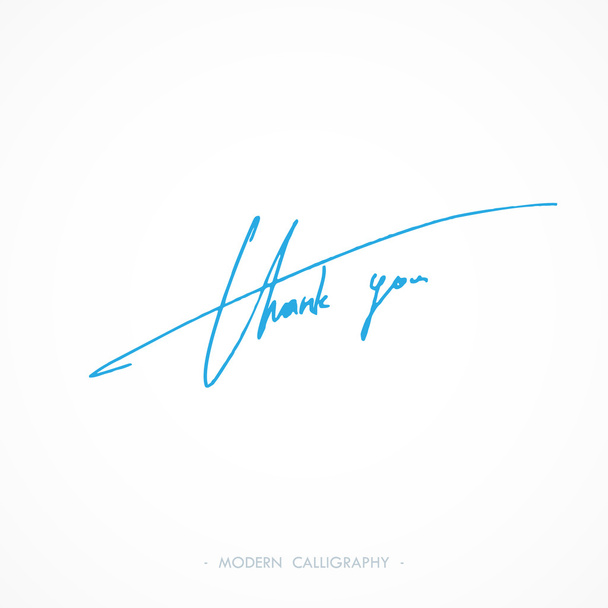 Thank You calligraphy. Vector illustration. - Vector, Image