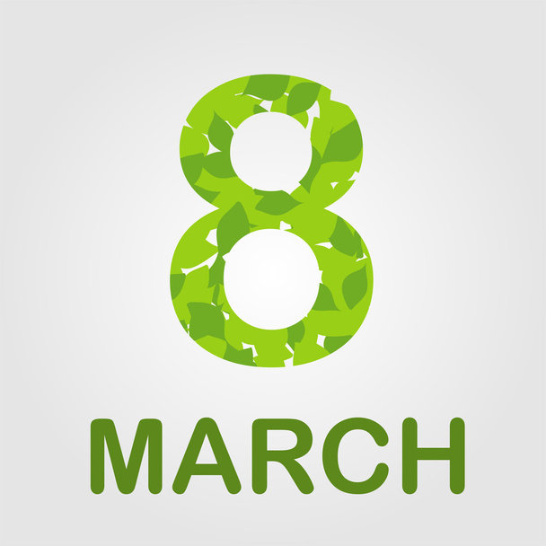 Ecard for march 8- international womens day - Wektor, obraz