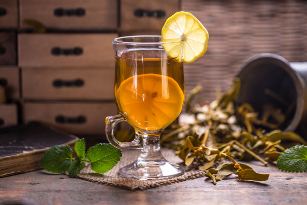 Herbal tea with mistletoe - Photo, Image