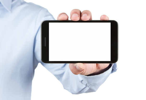 Blank Smart Phone With Clipping Path - Фото, зображення