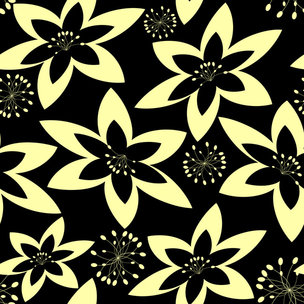 Безшовні квітковий візерунок
 - Вектор, зображення