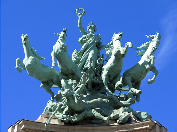 Quadriga Sculpture in Paris - Photo, Image