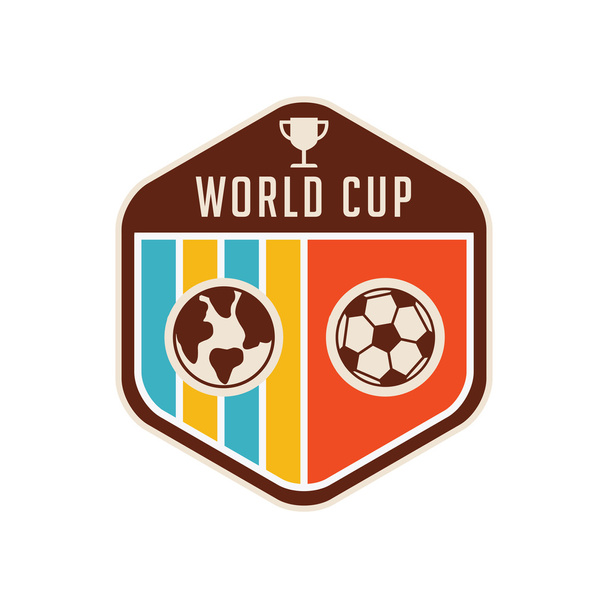 サッカー サッカー バッジ ロゴ デザイン テンプレート #11 - ベクター画像