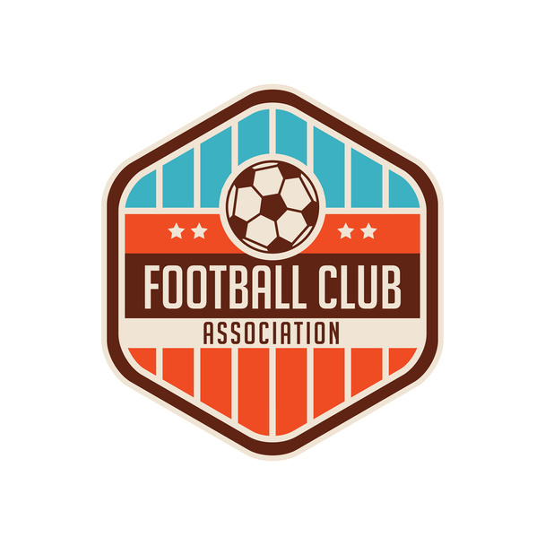 Fußballwappen und Logo-Emblem - Vektor, Bild