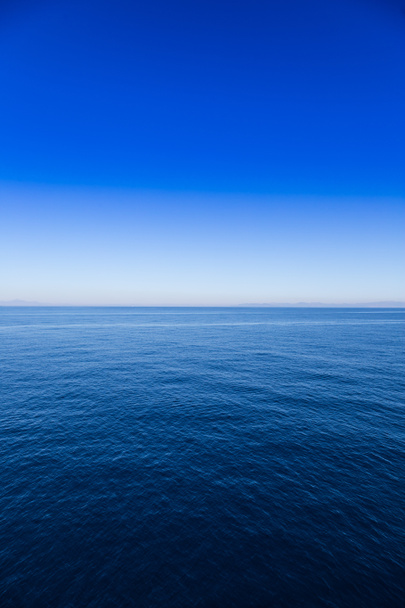Bleu mer et ciel horizon arrière-plan, plan du jour
 - Photo, image