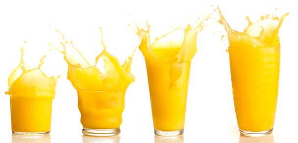 Spruzzi di succo d'arancia - Foto, immagini