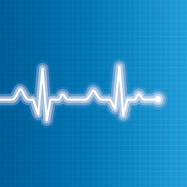 Abstract heart beats cardiogram illustration  - Vector, afbeelding