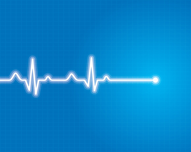 absztrakt szív dobog cardiogram illusztráció  - Vektor, kép