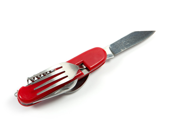 Taschenmesser mit roter Stange - Foto, Bild