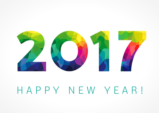 2017 nuova carta di colore anno
 - Vettoriali, immagini