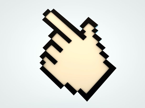kéz alakú az egérmutató - Fotó, kép