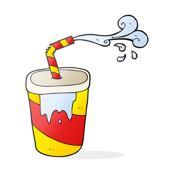 refrigerante de desenho animado desenhado à mão livre
 - Vetor, Imagem