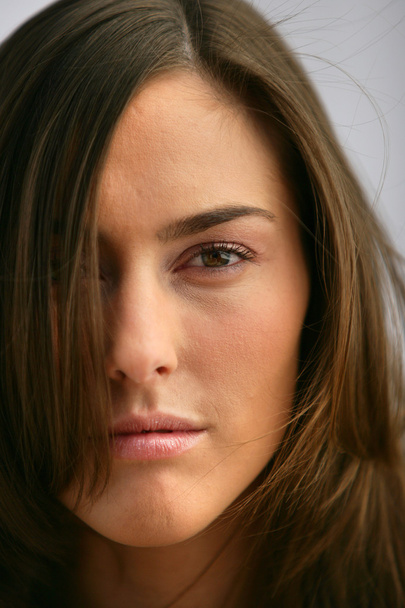 Close-up of brunette model - Zdjęcie, obraz