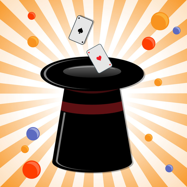 magic cylinder on rays background - Vector, imagen
