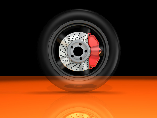 Automotive Wheels and Brakes - Photo, Image