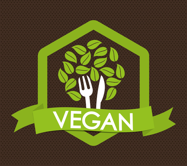 Vegan icon дизайн
 - Вектор, зображення