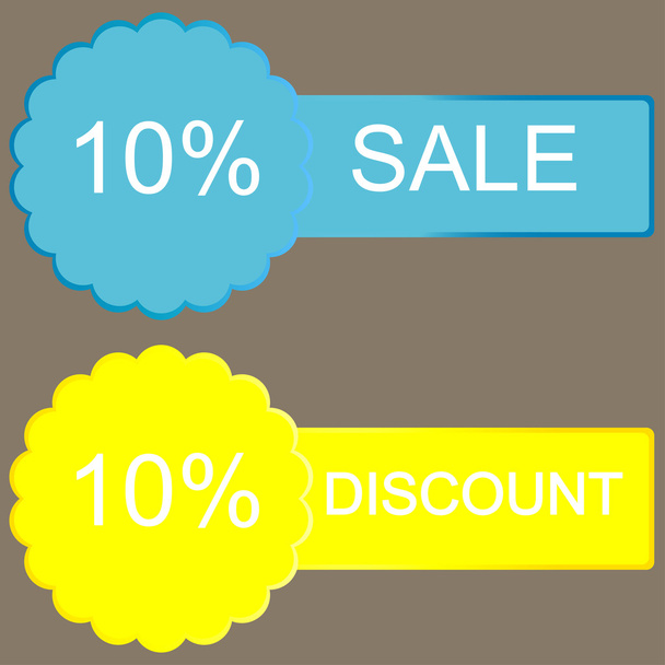 10 percent discount  button  - Foto, Imagem