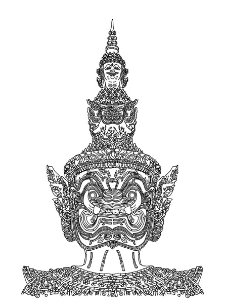 タイの巨大な図面のベクトル - ベクター画像