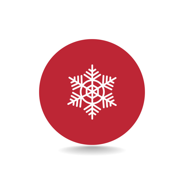 snowflake winter icon - Вектор,изображение