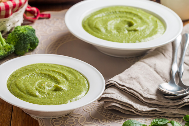 Broccoli cream soup - Foto, Imagen