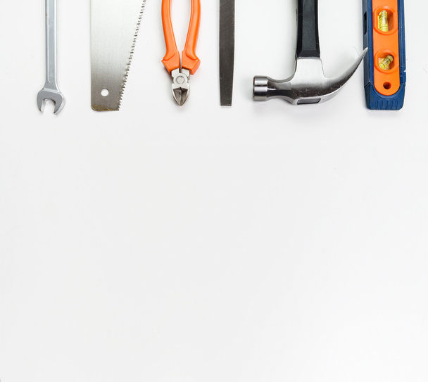 Tools over blank panel - Foto, Imagen