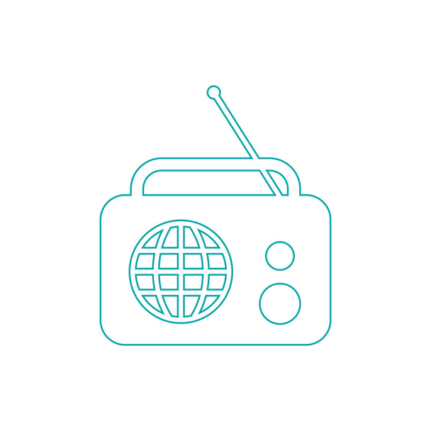 Icône radio. Concept plat design illustration icône
. - Photo, image