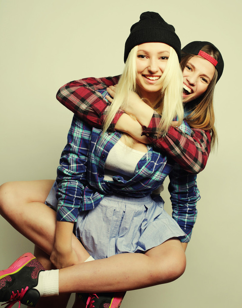 two pretty teen girlfriends - Fotografie, Obrázek